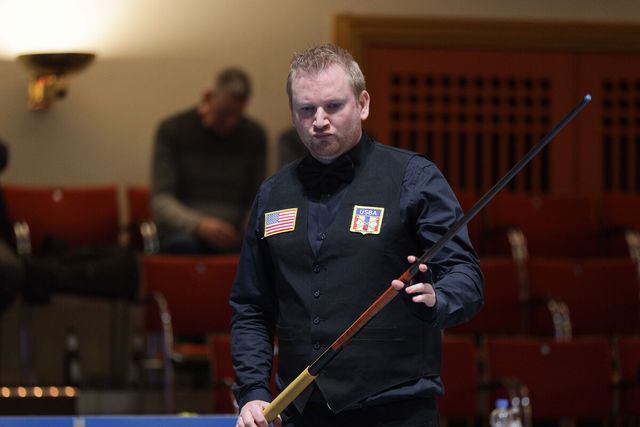 조명우에게 첫 경기에서 패한 레이먼 그루트(미국).