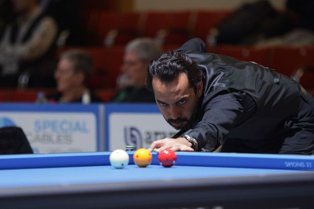 마지막 경기에서 조명우와 맞붙는 이집트의 사미흐 시덤.