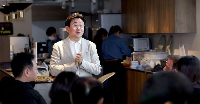 이날 행사에서 환영사를 하는 PBA 장상진 부총재.