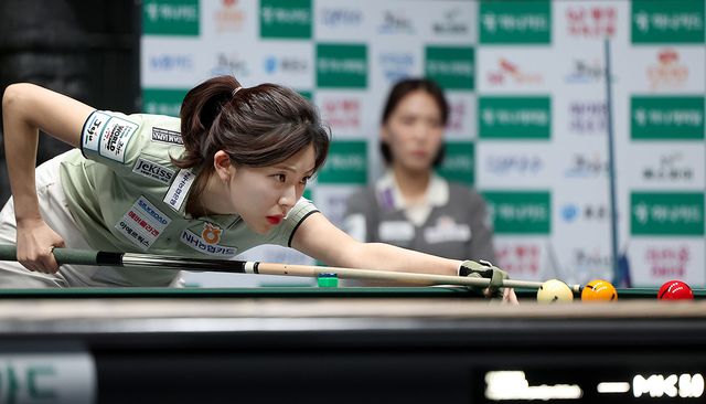 김가영에게 강세를 보였던 정수빈은 이번 경기에서 아쉽게 패해 탈락했다.