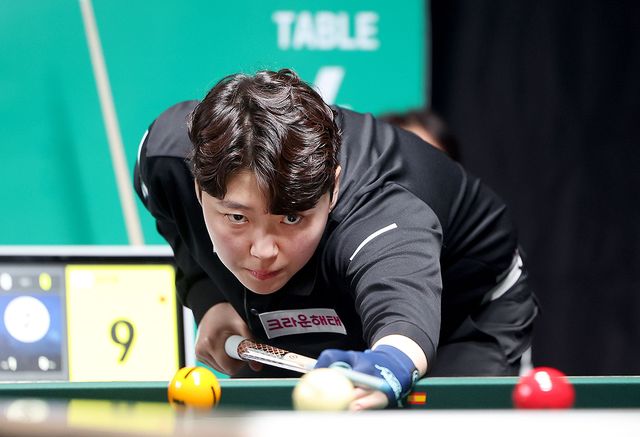 16강에서 아쉽게 탈락한 백민주(크라운해태).