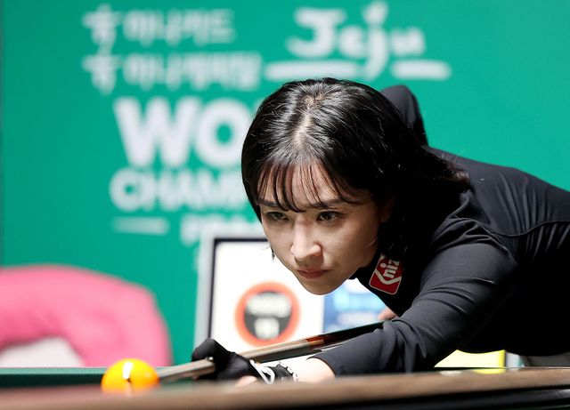 한슬기가 처음 출전한 LPBA 월드챔피언십에서 8강에 진출하며 돌풍을 일으켰다.&nbsp; 사진=PBA 제공