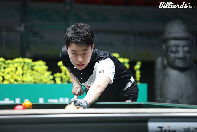 김영원은 준결승전에서 애버리지 1.921과 하이런 10점, 9점 등 장타를 터트려 승리를 거뒀다.