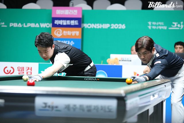 김영원 vs 김재근의 준결승전 뱅킹 장면.