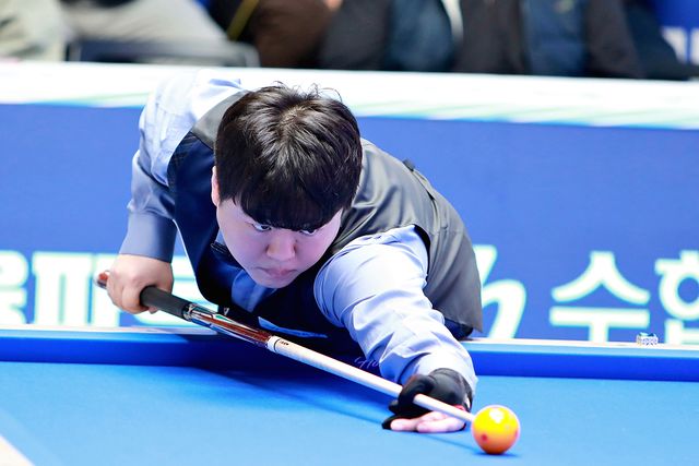 '디펜딩 챔피언' 조명우가 4강에 올라 타이틀 방어 도전에 나선다. 서울당구연맹 제공.