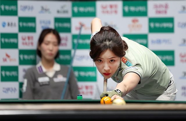 2승으로 16강 진출이 확정된 정수빈(NH농협카드).