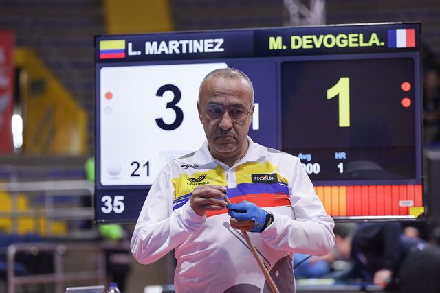 조명우와 16강에서 대결하는 루이스 마르티네스. 마르티네스는 32강에서 하이런 21점을 치며 돌풍을 일으켰다.