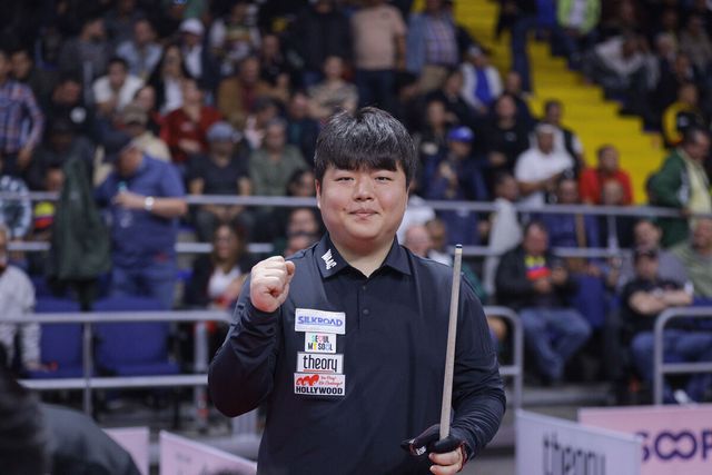 조명우(서울시청)가 올해 첫 대회인 보고타 3쿠션 당구월드컵 결승에 진출했다.&nbsp; 사진=SOOP 제공