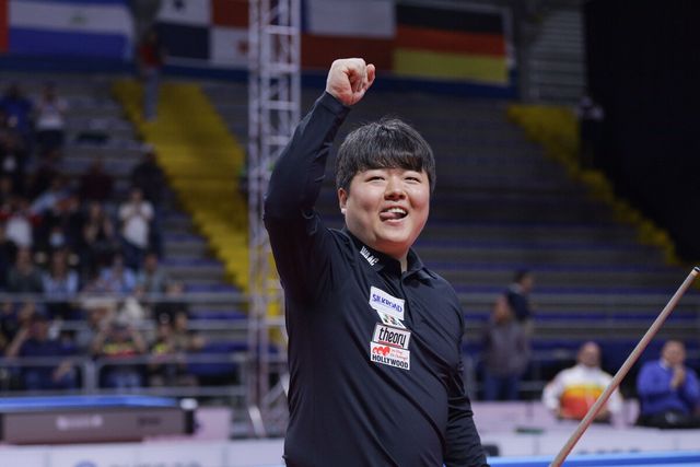 조명우(서울시청)가 보고타 3쿠션 당구월드컵을 우승하며 한국 선수 최초로 3쿠션 당구월드컵 4승을 달성했다.&nbsp; 사진=SOOP 제공