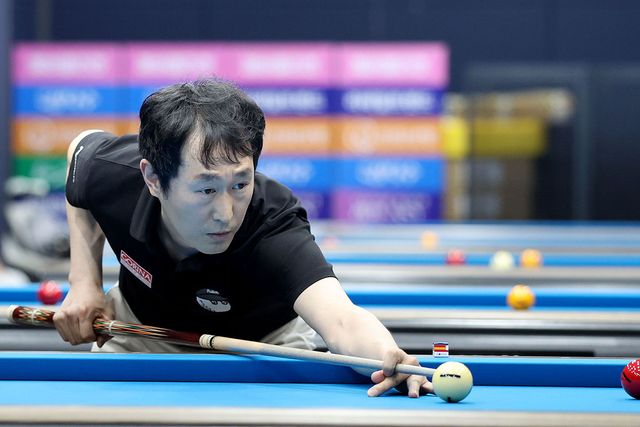 하이런 20점을 치며 큐스쿨을 통과한 이호영. PBA 제공