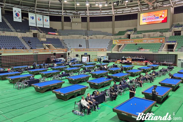 2026 안동시장배 전국3쿠션당구대회가 열리고 있다. 사진=성혁기.