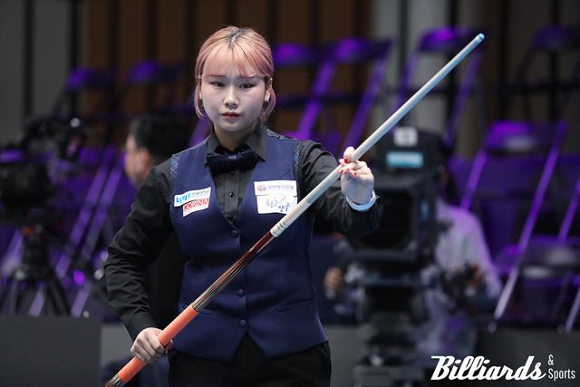 5개 대회 연속 우승의 신기록을 작성한 박세정. 사진=빌리어즈앤스포츠 DB