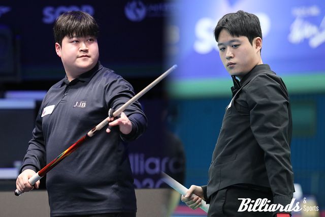 전국대회 복식전 첫 우승을 차지한 손준혁-정재인. 사진=빌리어즈앤스포츠 DB