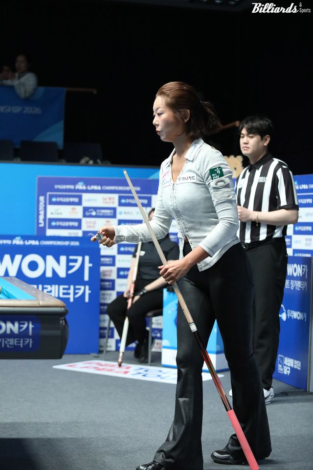 김가영은 이번 대회에서 개막전 첫 2연패와 통산 19번째 우승 기록에 도전한다.