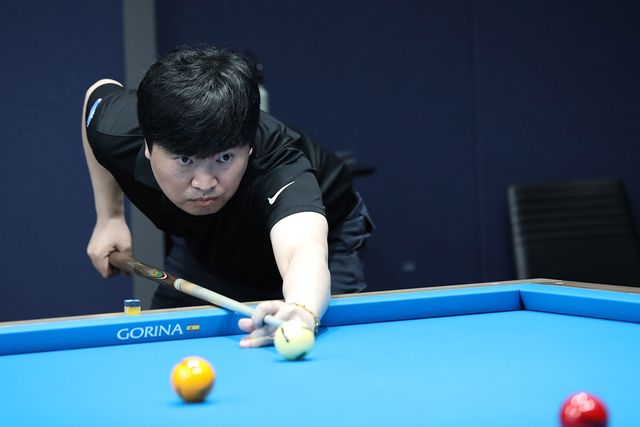 김영원과 PBA 투어에서 1승 1패를 기록 중인 원호수.&nbsp; 사진=고양/김민영 기자