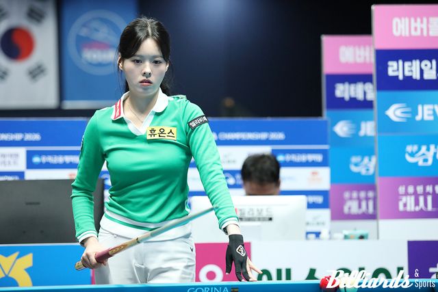 신중하게 샷을 고민 중인 서한솔