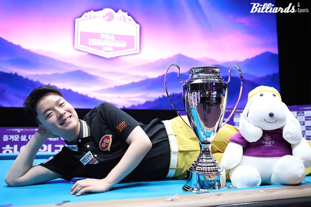 18살의 최연소 프로당구 챔피언 김영원(하림)이 2차 투어 '하이원리조트 챔피언십'을 우승하며 통산 4승을 달성했다.&nbsp; 사진=정선/이용휘 기자