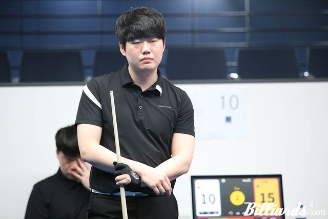 공타 이닝 없이 매 이닝 득점을 이어간 김한솔은 9이닝 만에 최한솔을 30:16으로 꺾고 64강에 진출했다.