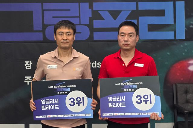 공동3위에 오른 함원식(왼쪽)과 정승완.