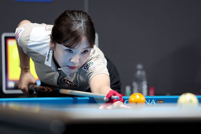 김가영과 4강 진출을 겨루는 김상아. PBA 제공