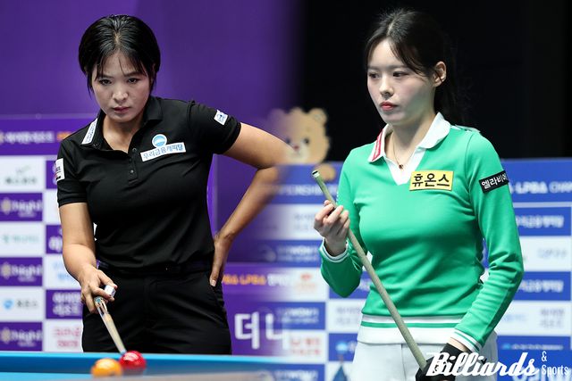 '전 동료' 스롱 피아비(왼쪽)와 서한솔(오른쪽)이 LPBA 2차 투어 8강에서 만났다. 사진=PBA, 빌리어즈앤스포츠 DB