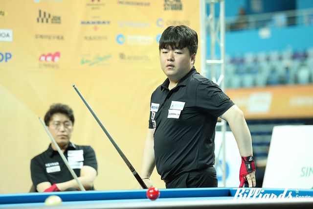 32강에서 황봉주를 꺾고 16강에 안착한 조명우.&nbsp;사진=인천/이용휘 기자