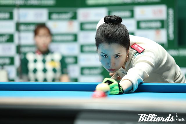 김진아는 초반 두 세트를 먼저 따내며 세트스코어 2-0으로 김예은을 압도했다. 사진=고양/이용휘 기자