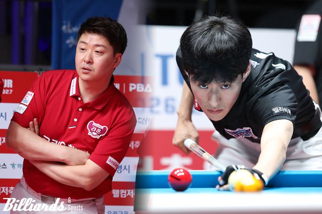 대체선수로 투입된&nbsp;김남수(좌)와 김홍민(우). 사진=광명/이용휘 기자