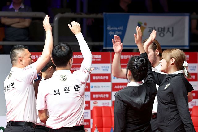 이우경을 제외하고 6인 체제로 운영 중인 에스와이, 사진=PBA 제공