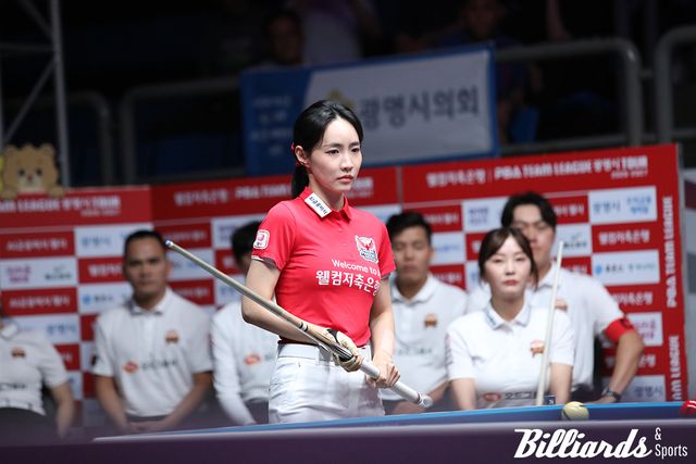 6세트 무패를 이어가고 있는 웰컴저축은행의 최혜미는 이번 대결에서도 6세트에 나서 '전 동료' 김예은과 대결한다.