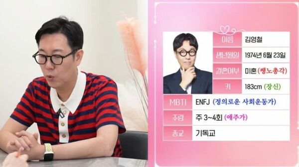 유튜브채널 '김영철 오리지널'&nbsp;