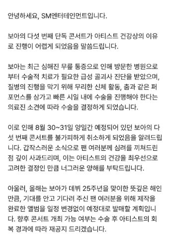 보아 인스타그램 갈무리