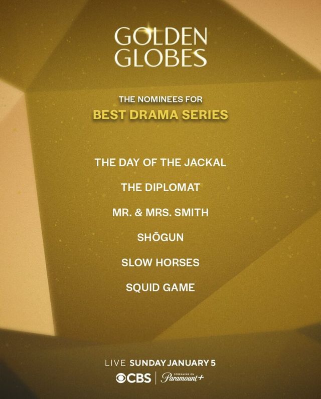 오징어 게임 시즌 2, 골든 글로브 시상식 작품상 후보