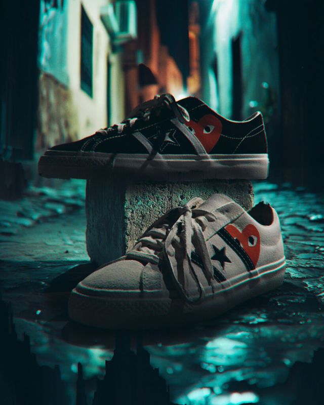 컨버스 X 플레이 꼼데가르송 협업 원스타 아카데미 프로 출시