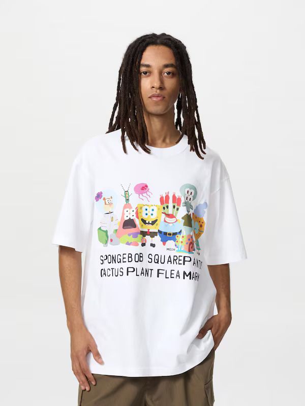 유니클로와 캑터스 플랜트 플리 마켓의 스폰지밥 협업