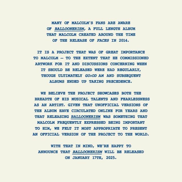 맥 밀러의 사후 앨범 'Balloonerism'