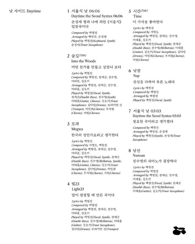 백현진의 두 장의 정규 앨범, 서울식