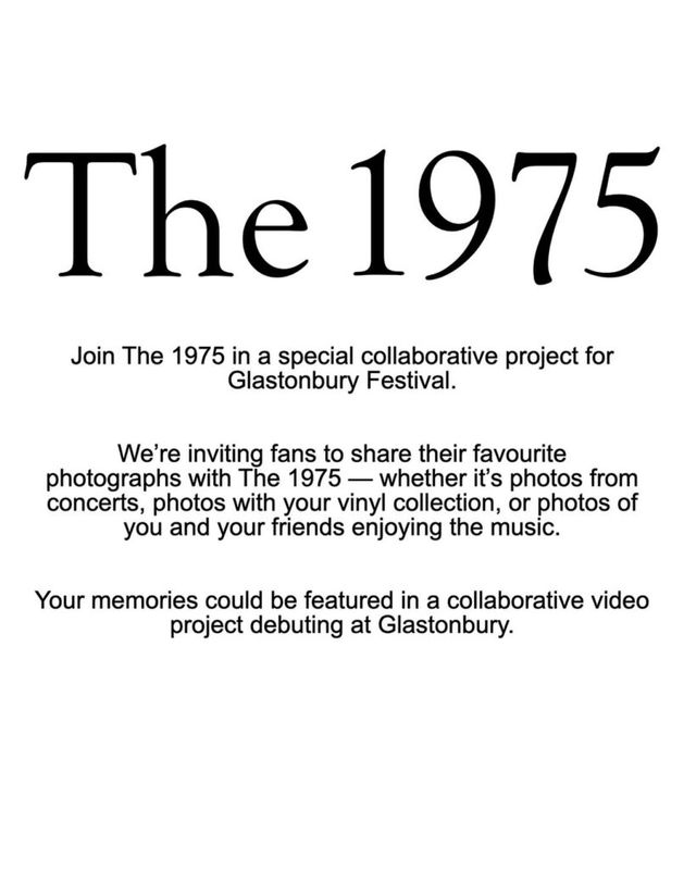 the 1975 글래스톤베리 페스티벌