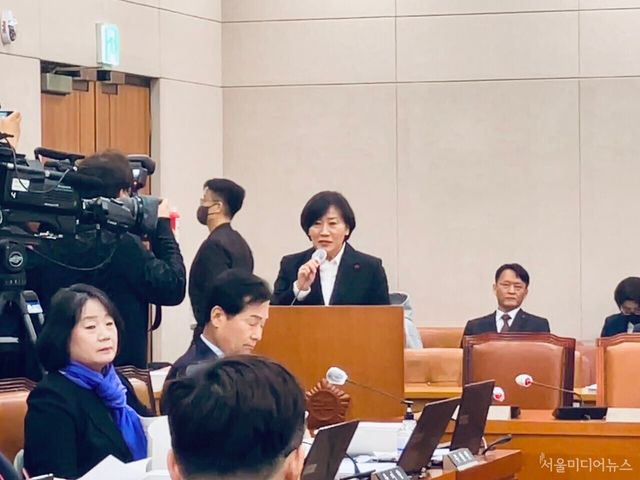 송미령&nbsp;농림축산식품부 장관 후보자가 모두발언 하고있다. (사진=양혜나 기자)