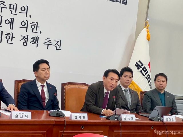 김석기 국민의힘 최고위원 (사진=양혜나 기자)