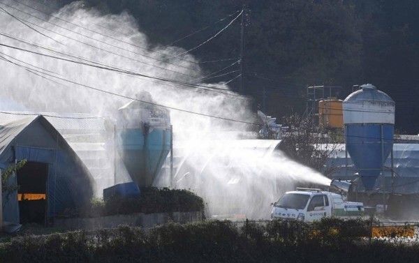 방역차량 방역 모습. 사진은 기사 내용과 무관함 ⓒ연합뉴스