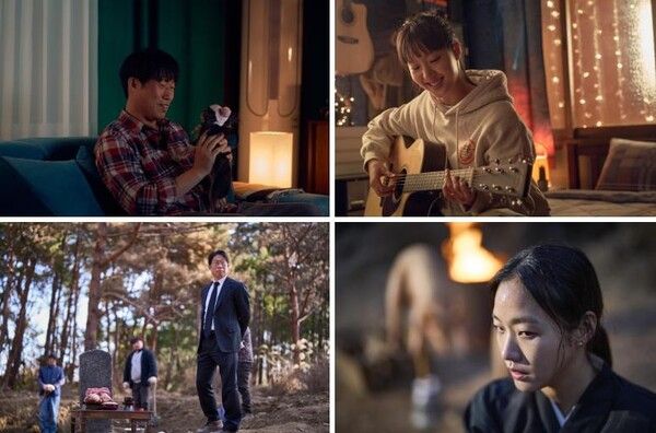 유쾌한 웃음과 따뜻한 감동으로 새해에 기분 좋은 에너지를 불어넣고 있는 힐링 영화 '도그데이즈'의 유해진과 김고은이 파묘로 극과 극의 캐릭터를 예고하며 극장가를 완벽하게 사로잡을 것으로 기대를 모은다 (사진=CJ ENM)