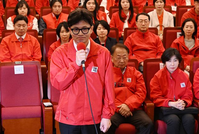 입장 밝히는&nbsp;한동훈&nbsp;비대위원장