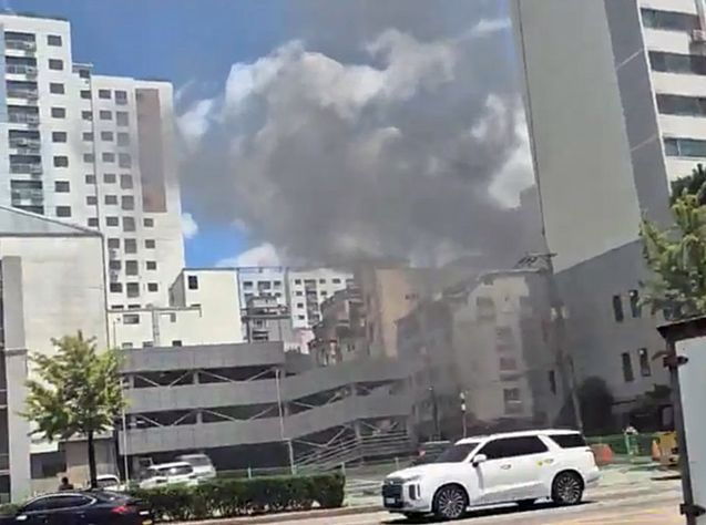 오피스텔 화재 현장 ⓒ연합뉴스