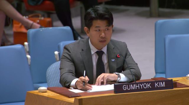 유엔 안보리에서 북한 인권 문제 제기한 탈북 청년 김금혁 ⓒ연합뉴스