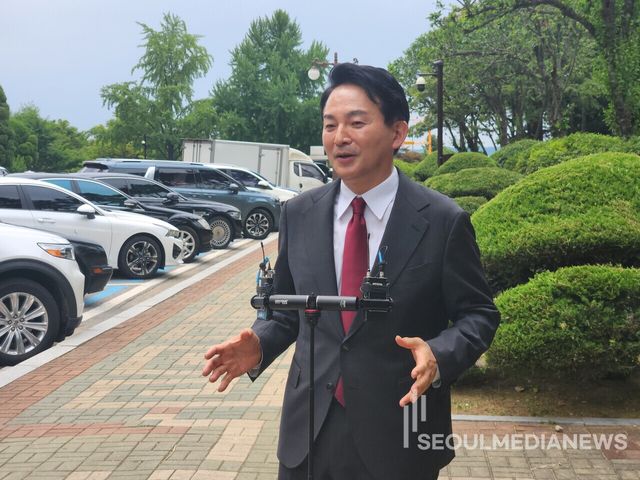 국민의힘 대표 경선에 출마한 원희룡 후보