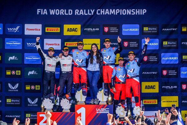 2024 WRC 중부 유럽 랠리 시상식. 사진=WRC