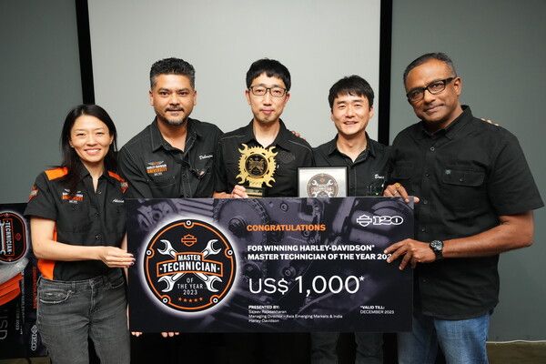 할리데이비슨 코리아 용인점의 홍승규 씨가 TOYA,에서 우승했다. 사진=할리데이비슨 코리아