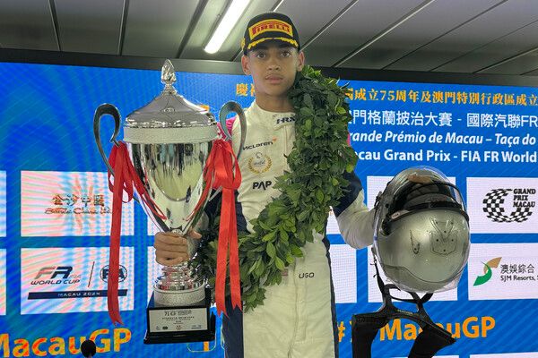 2024 마카오 그랑프리 포뮬러 리저널 월드컵 퀄리파잉 레이스 우승자 우고 우고추쿠. 사진=전현철 기자.