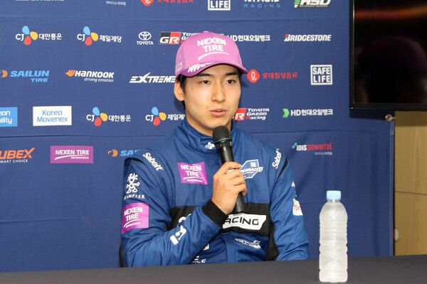 2024 오네 슈퍼레이스 제8전 슈퍼6000 클래스 3위 이정우. 사진=전현철 기자.